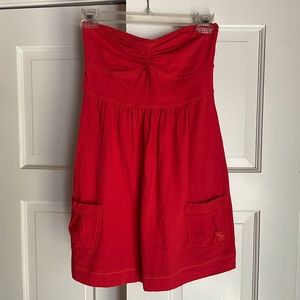 Adorable Abercrombie & fitch orange strapless dress